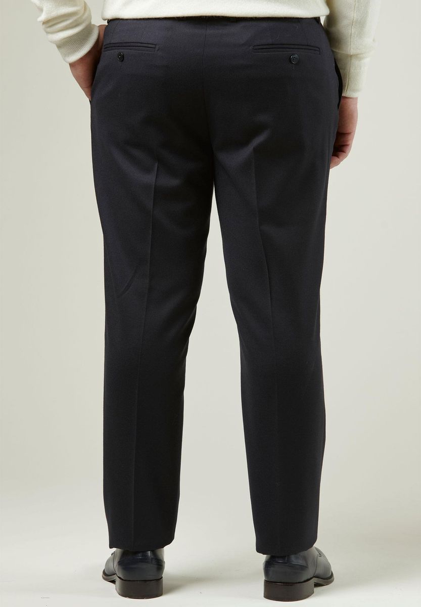 Pantalone blu flanella comodo