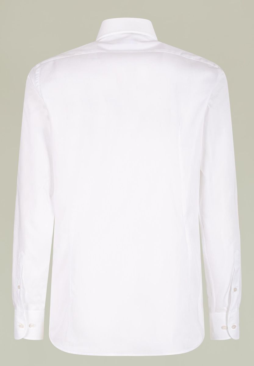Slim fit white cotton oxford shirt Angelico
