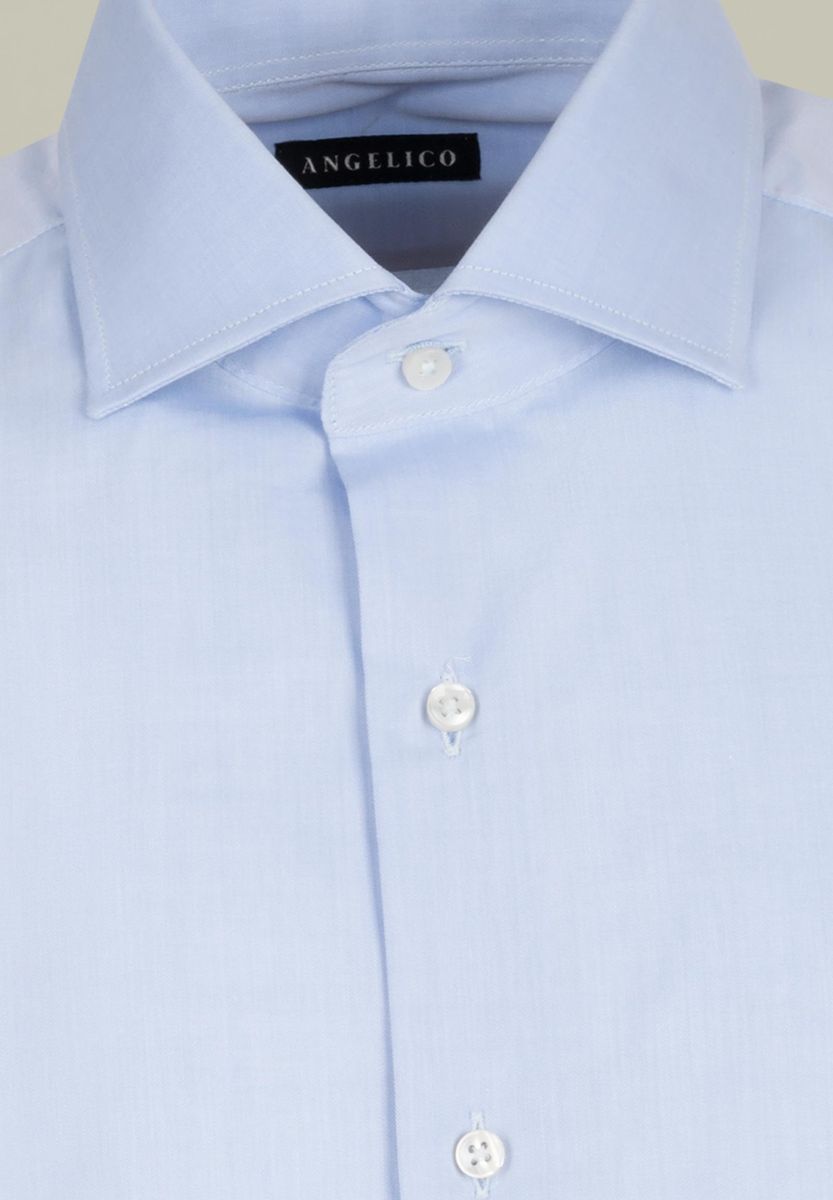 Camicia azzurra twill francese comoda