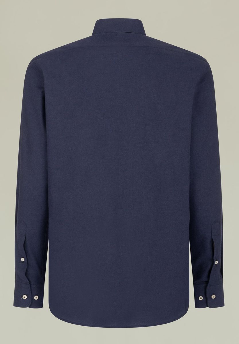 Camicia blu flanellina cotone custom