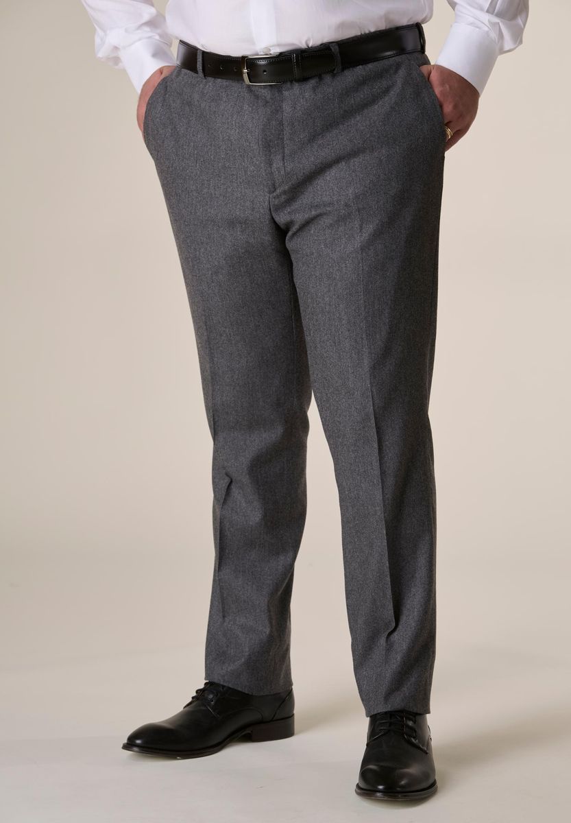 Pantaloni flanella deals grigio uomo