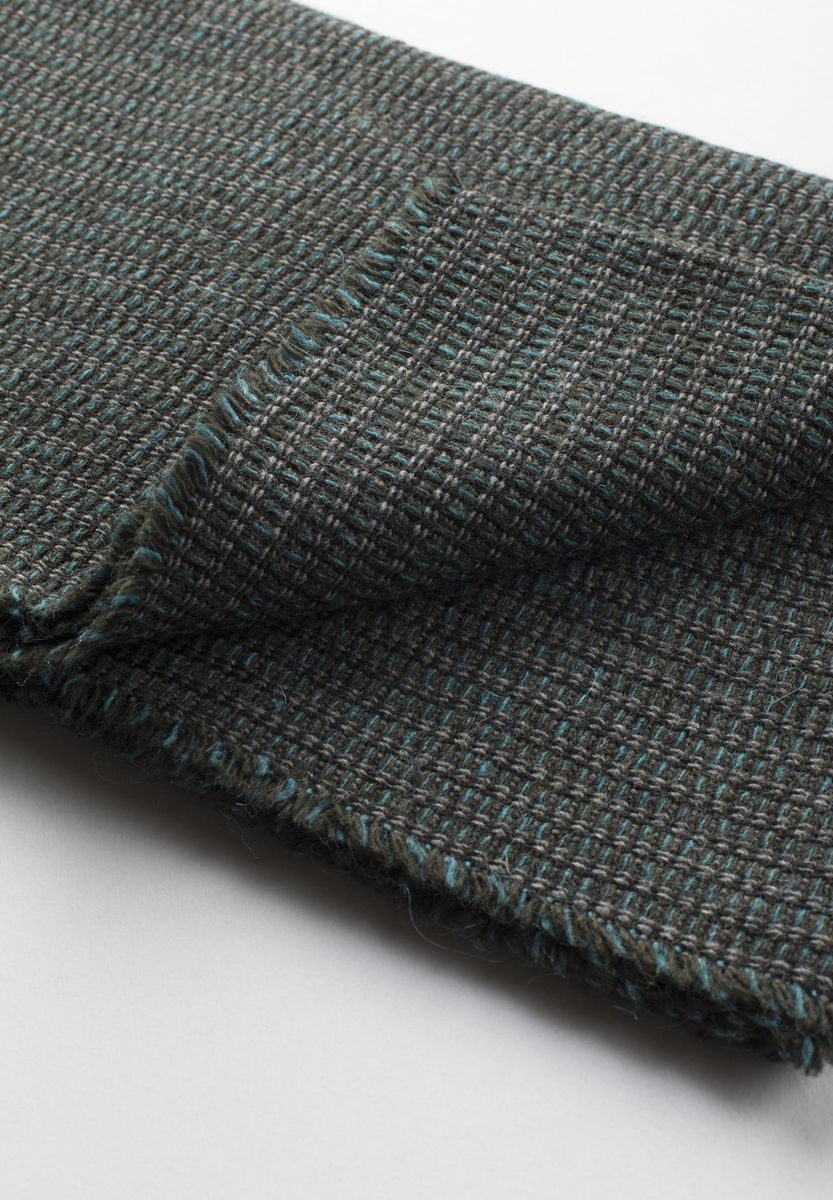 Sciarpa verde maglia operata