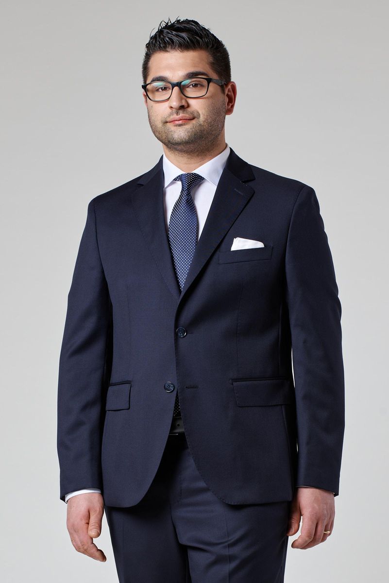 Blazer blu 100s four seasons comfort corto Angelico 1