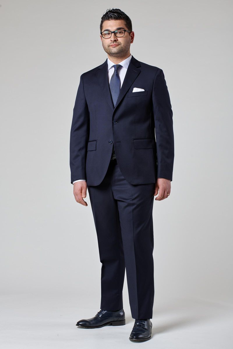 Blazer blu 100s four seasons comfort corto Angelico 2