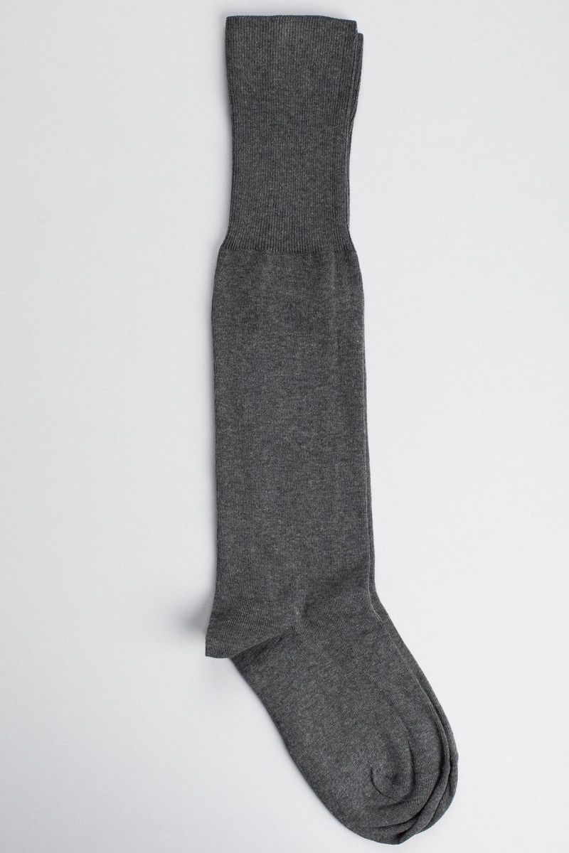 Calza antracite caldo cotone lunga Angelico 1
