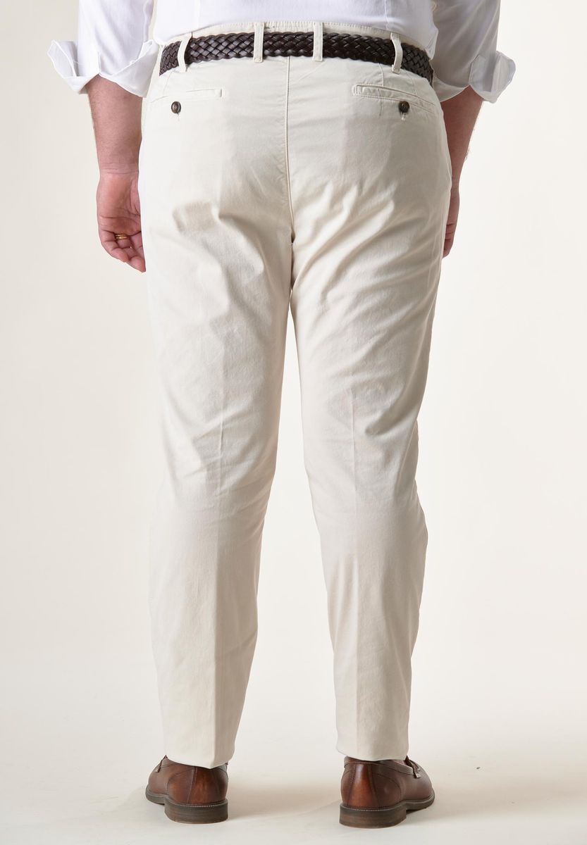 Pantalone gesso gabardina tc comfort-Angelico