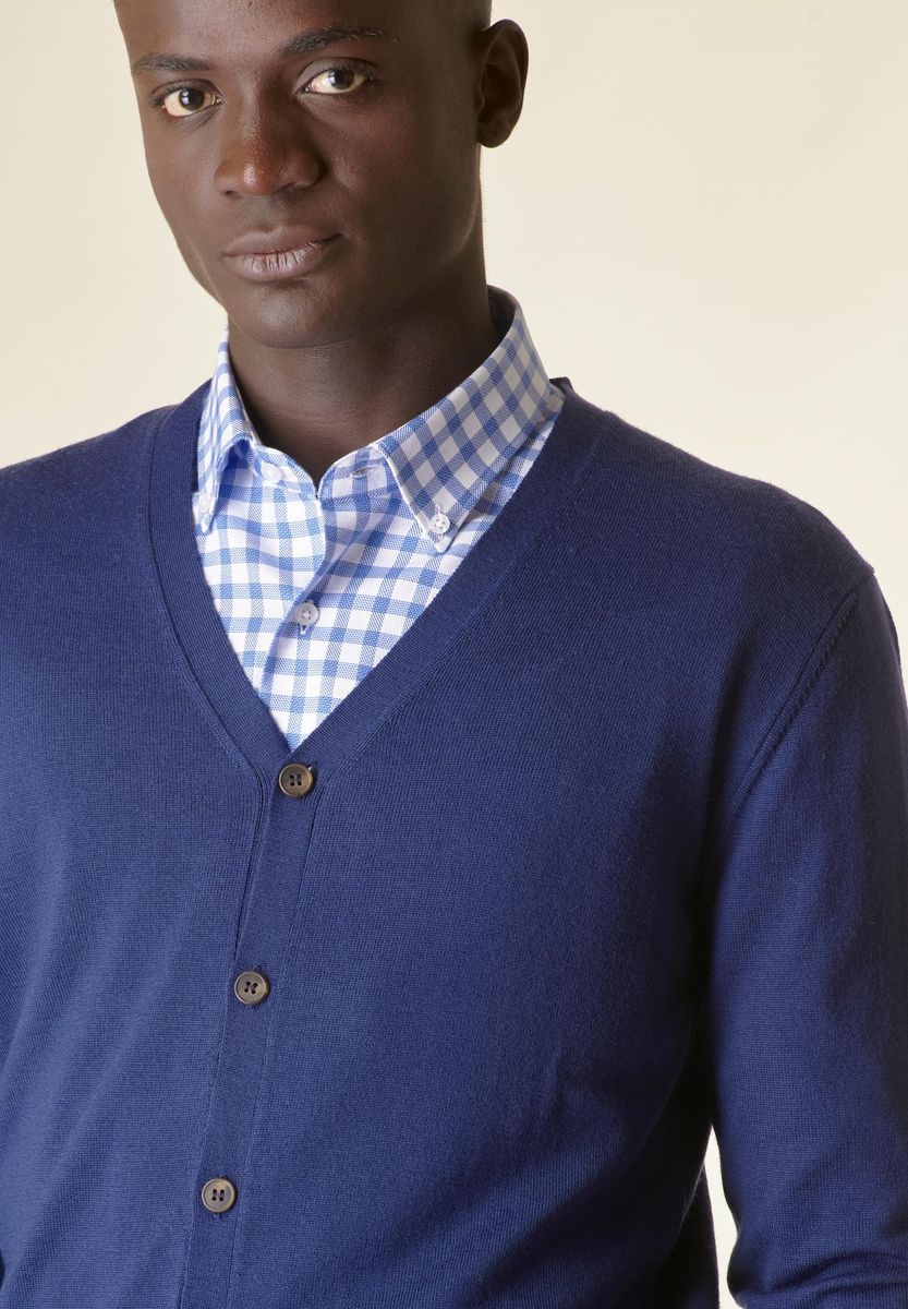 Cardigan avio bottoni merino Lana Gatto Angelico 2