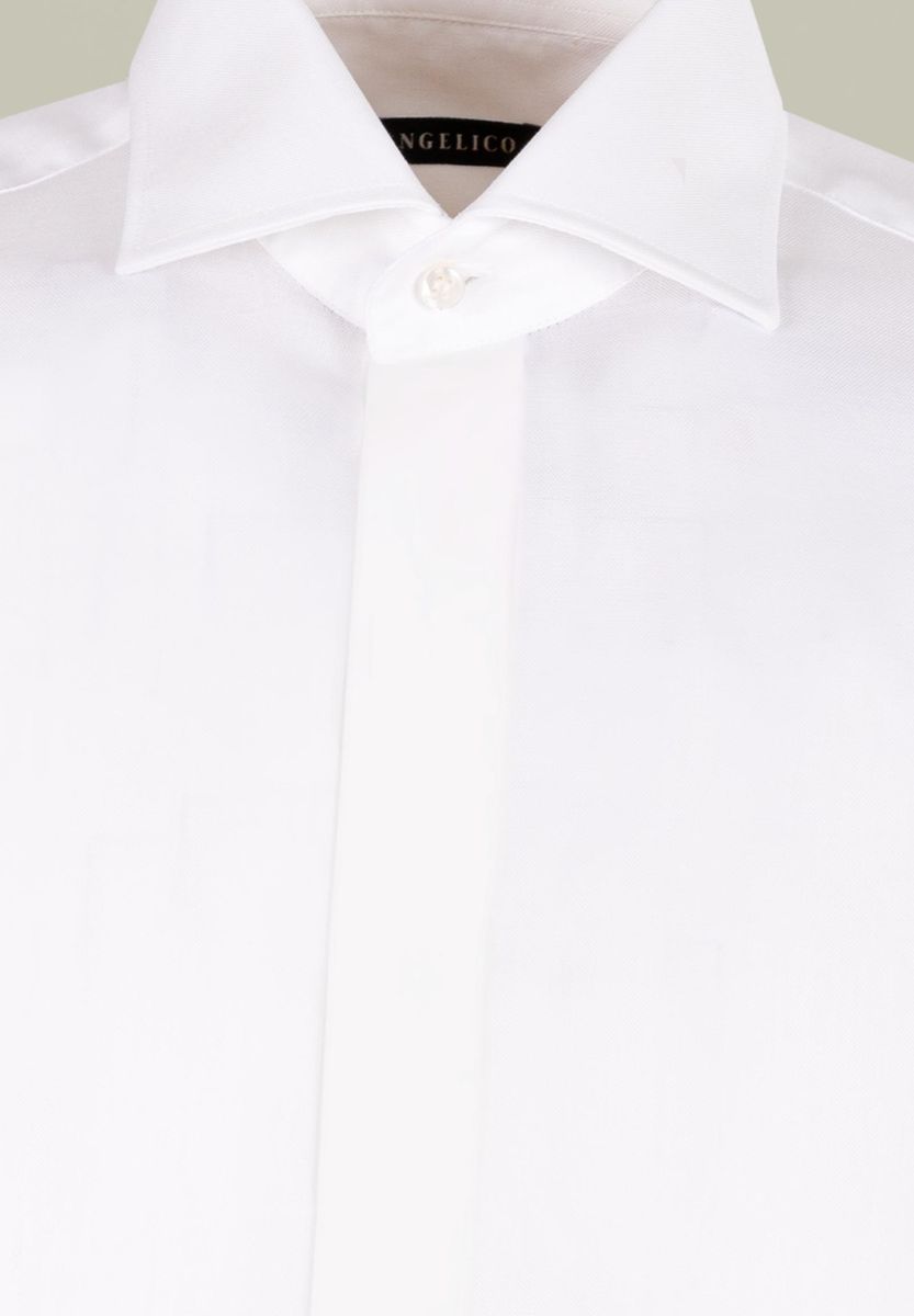 White shirt cufflinks cufflinks English button down regular fit Angelico 2