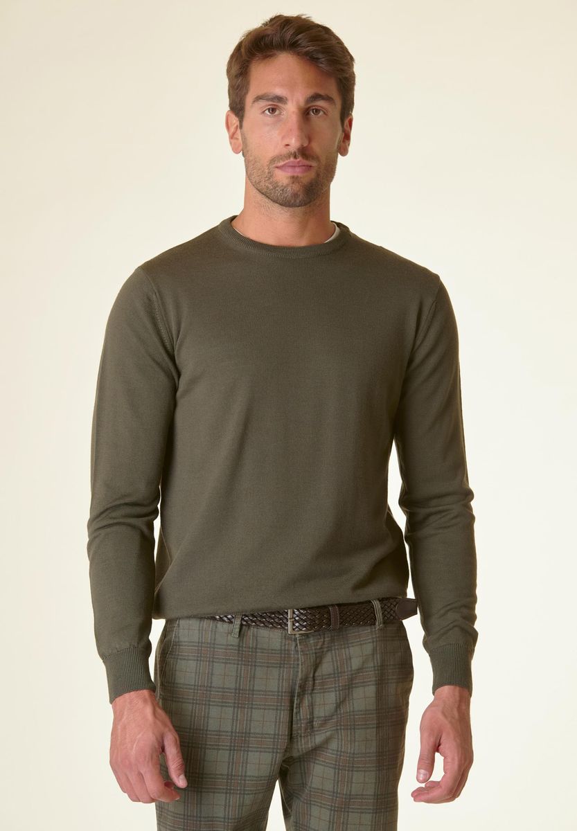 Girocollo militare merino Lana Gatto Angelico 1