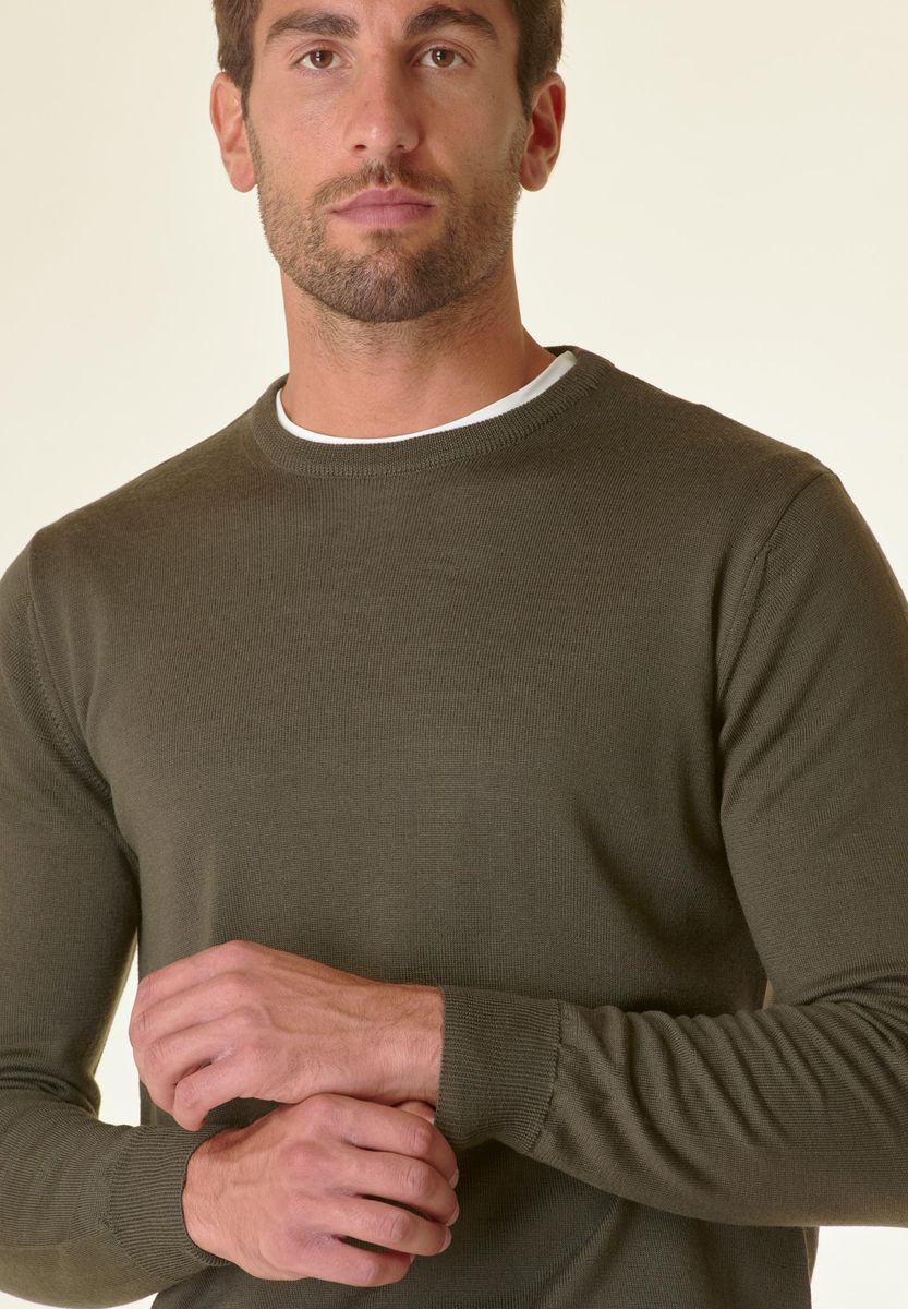 Girocollo militare merino Lana Gatto Angelico 2