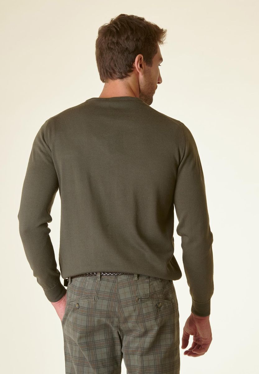 Maglia militare merino fine LANA GATTO