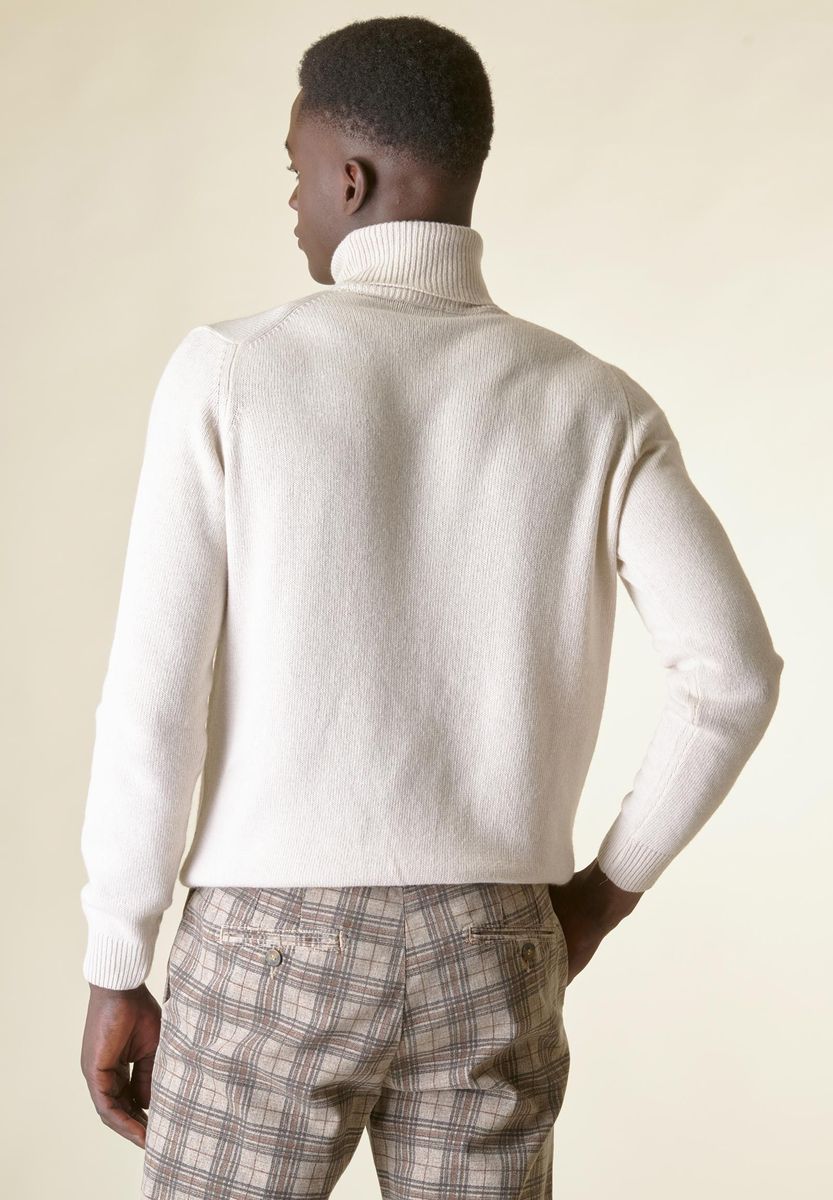 Dolcevita ecrù mano-cashmere