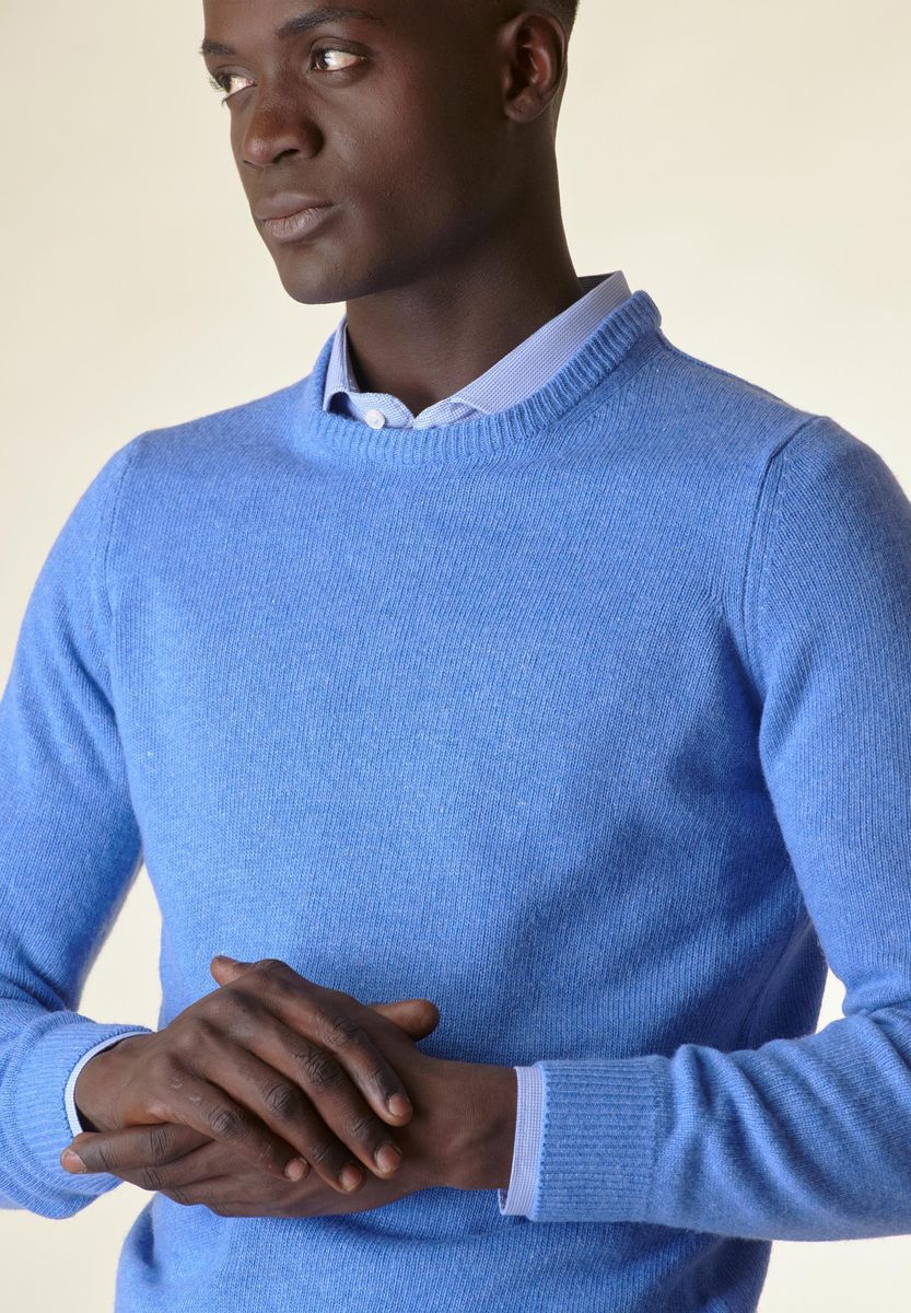 Light blue clearance sweater for men