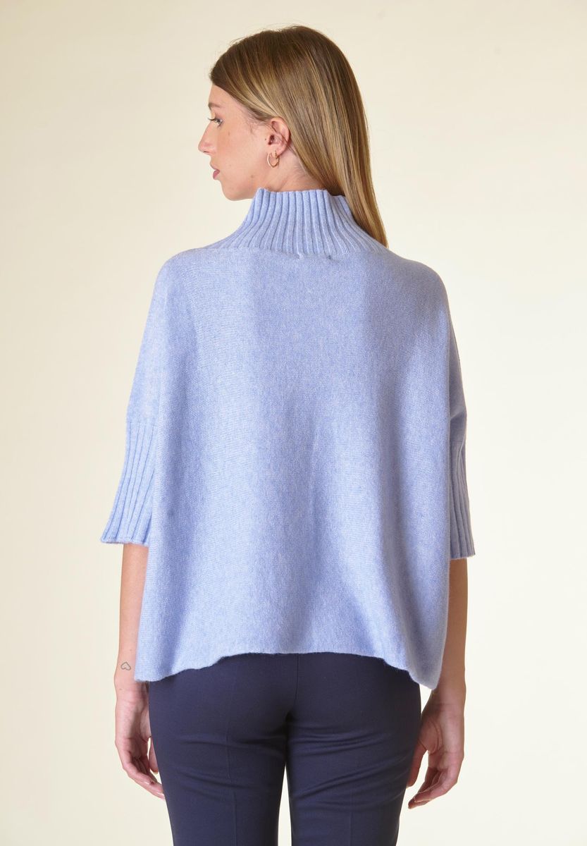 Lupetto azzurro soft sacchetto maniche 3/4