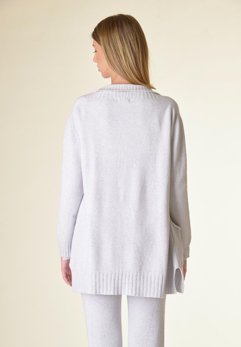 Cardigan perla sciallato tasconi soft-Angelico