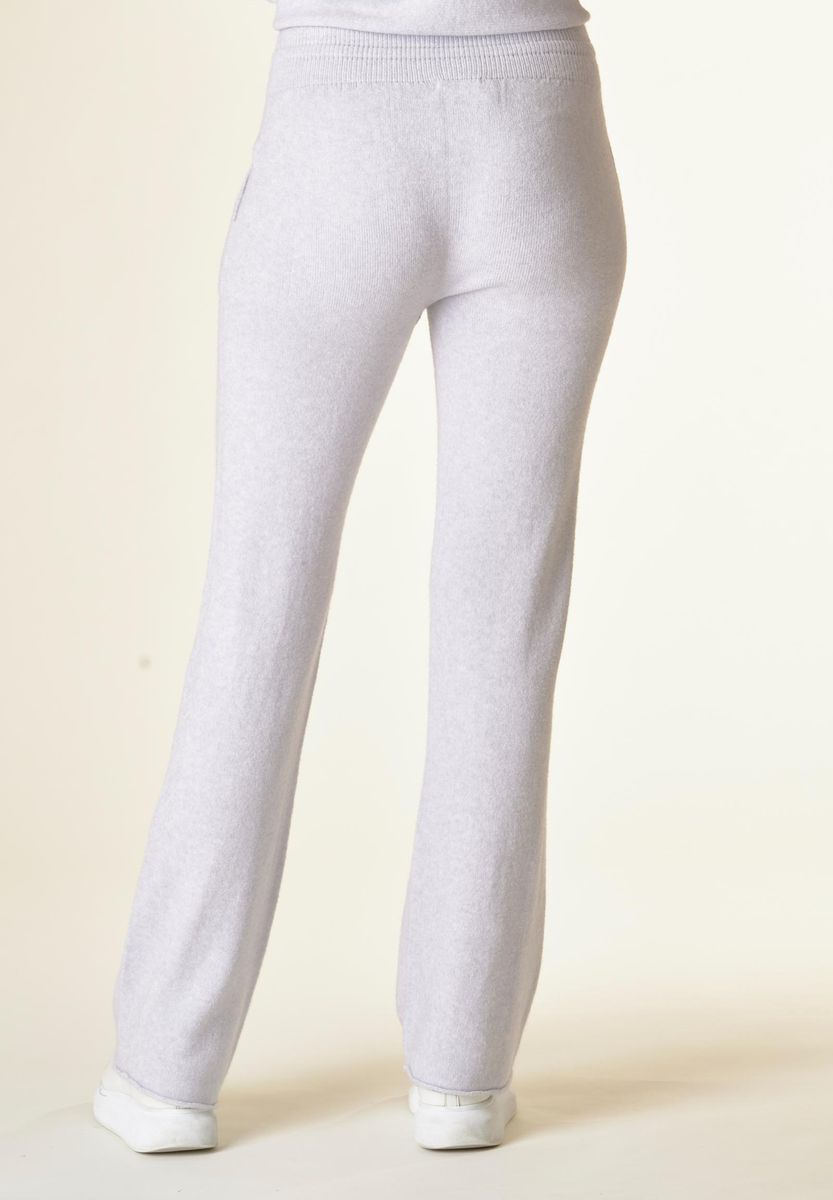 Pantalone perla maglia soft coulisse e tasconi