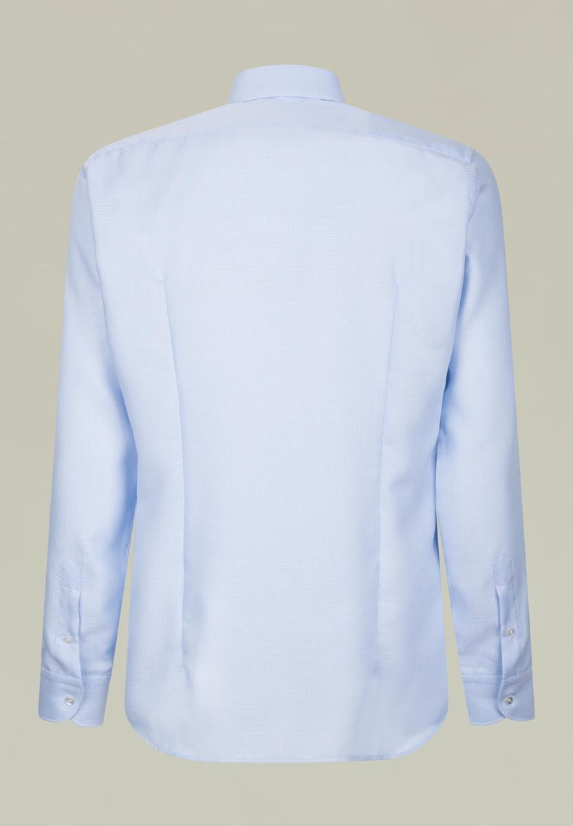 Camicia azzurra armatura greche NO-STIRO Slim