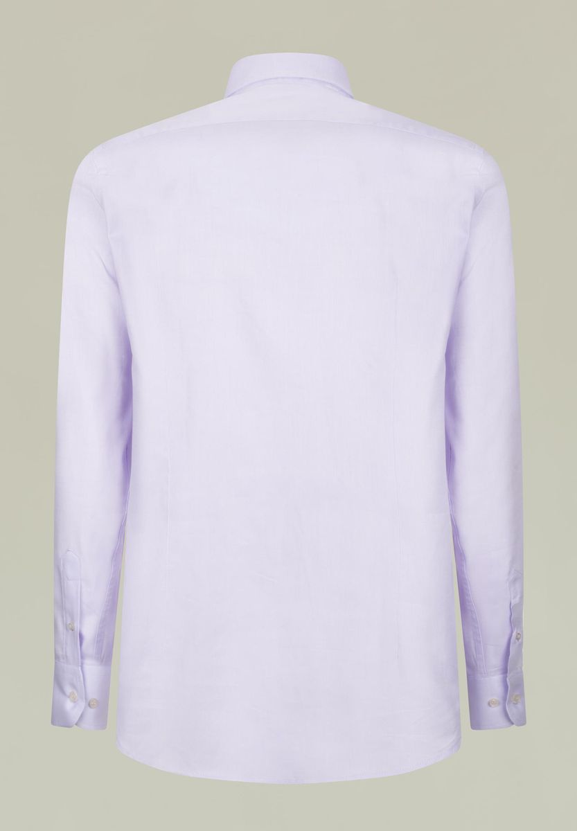 Camicia glicine cotone panama slim