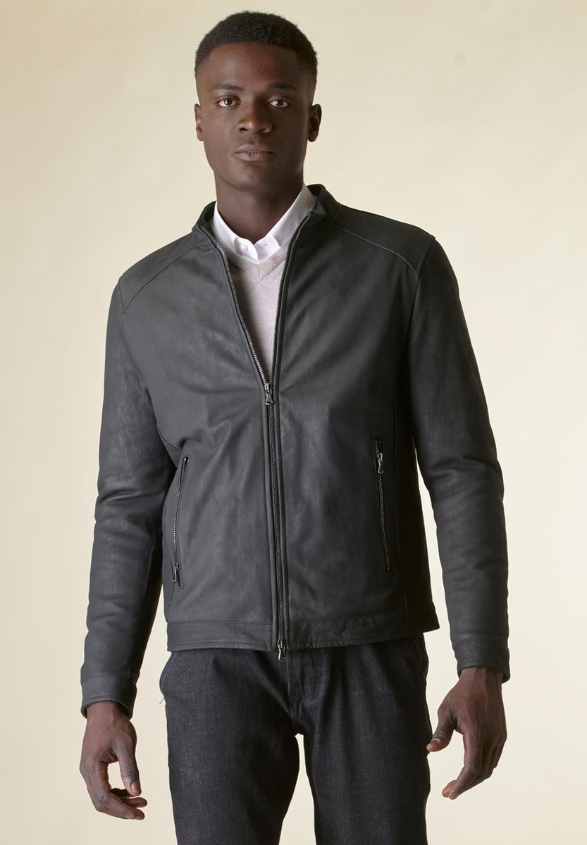 Korean Padded Black Nappa Jacket Angelico 1