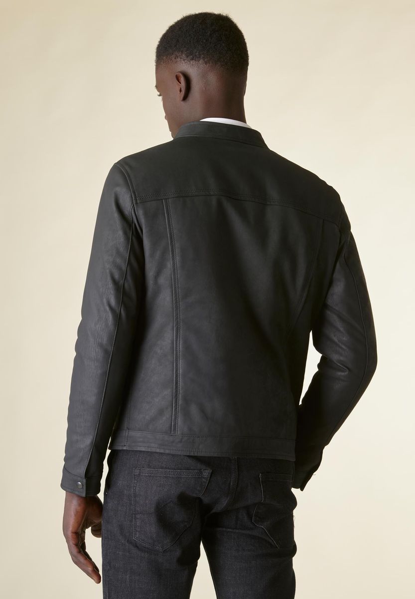 Korean Padded Black Nappa Jacket Angelico 3