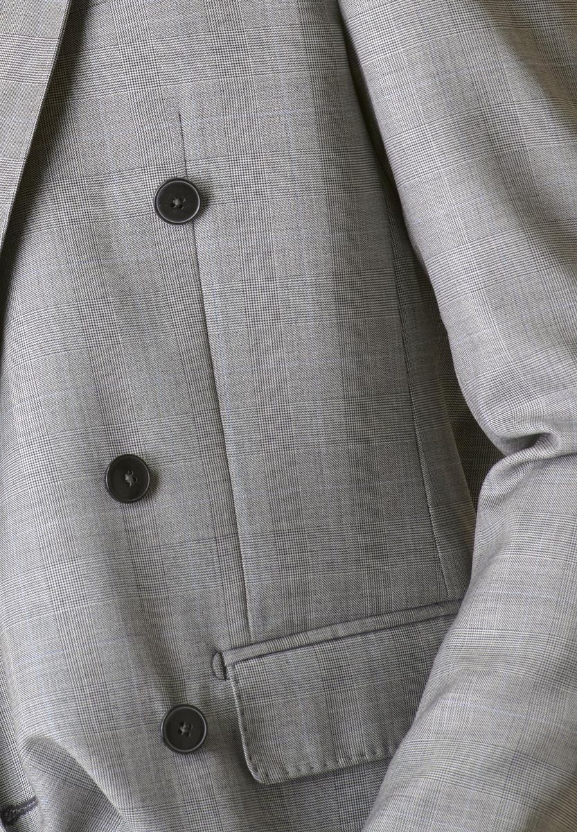 Abito grigio Galles 100s doppiopetto custom