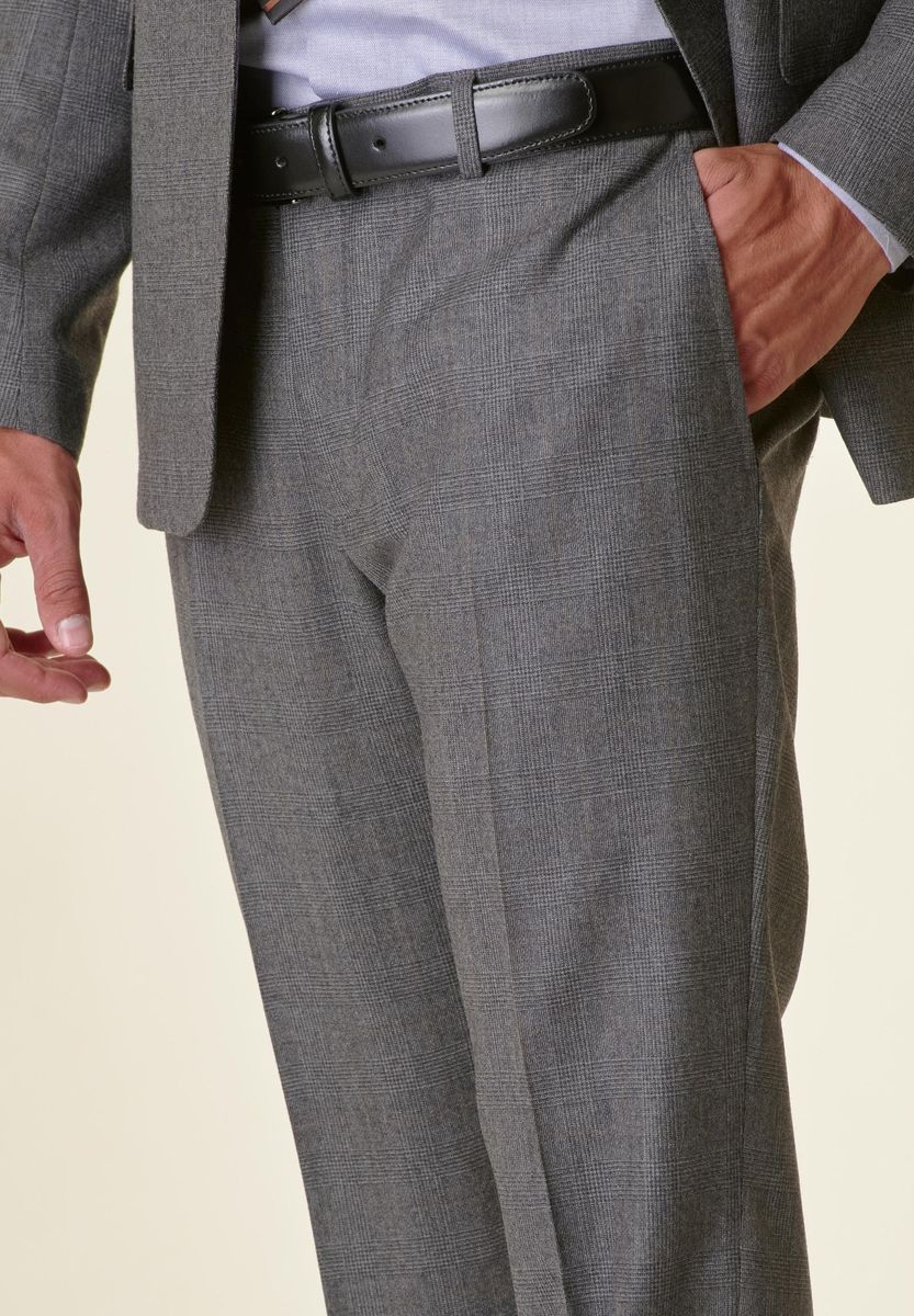 Abito grigio principe Galles lana-cashmere custom