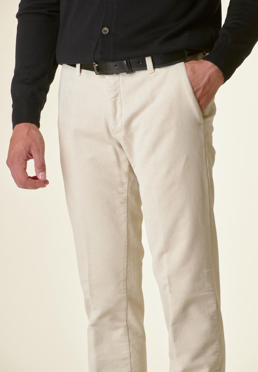 Schmale, strukturierte Moleskin-Hose Angelico 2