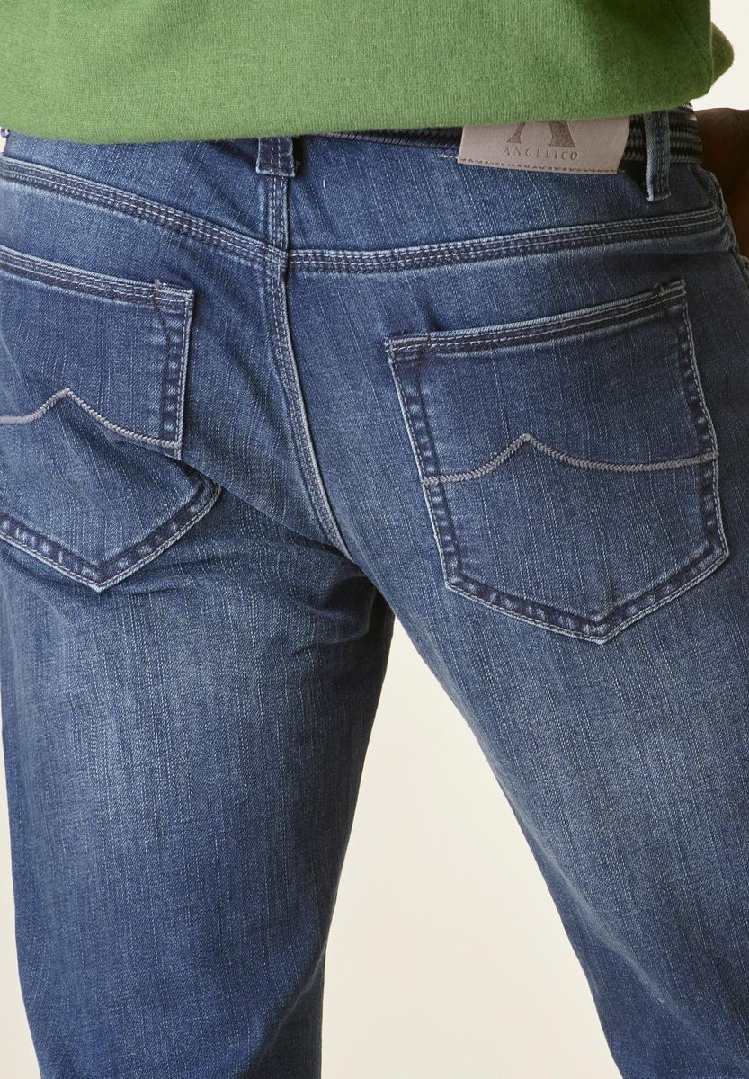Jeans 5 tasche risvolto fondo Custom