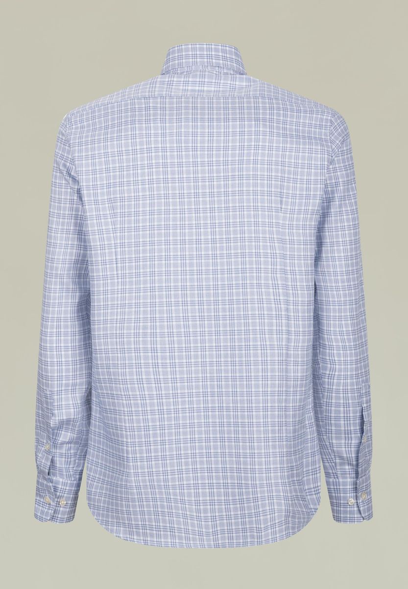 Camicia azzurra galles slim