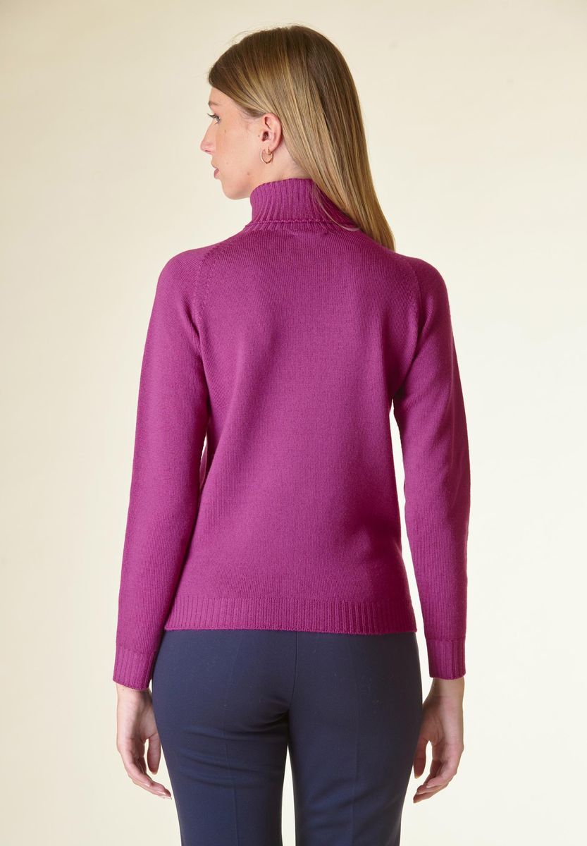 Dolcevita ciclamino merino Lana Gatto
