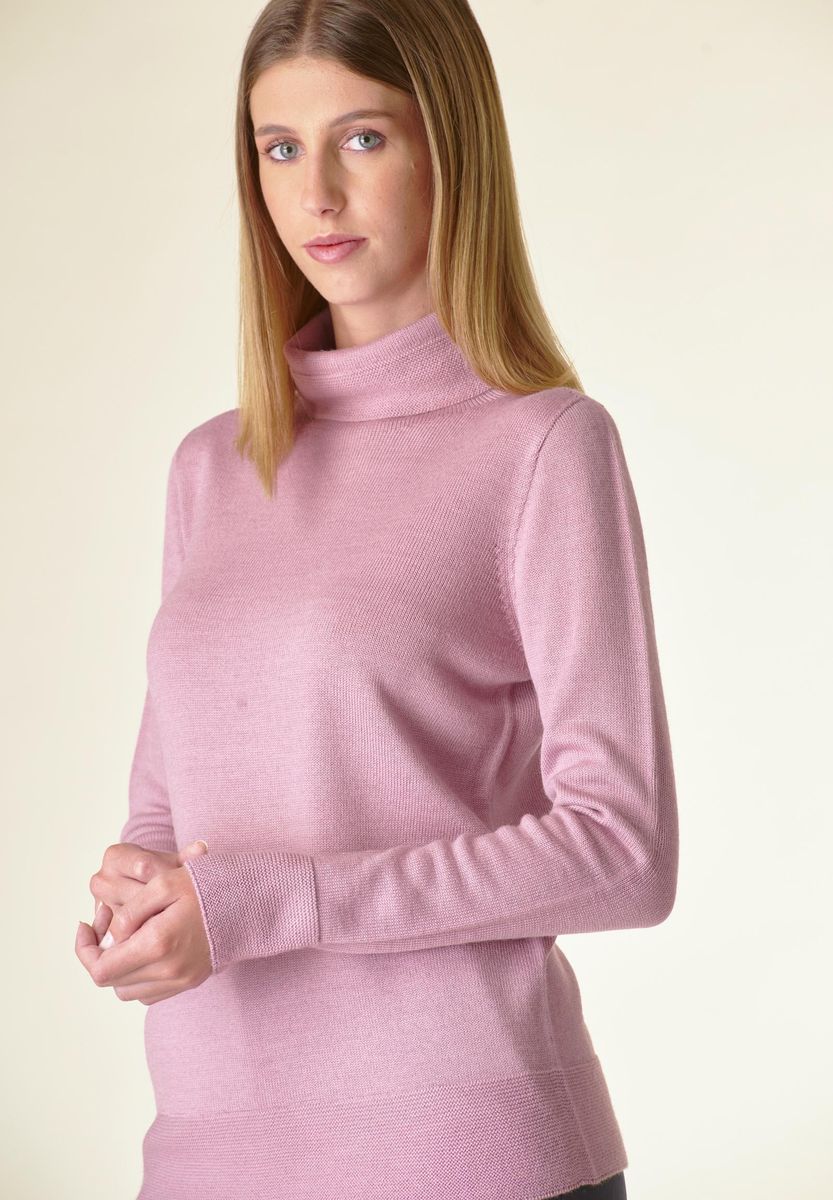 Dolcevita malva bordi alti lavorati-Angelico