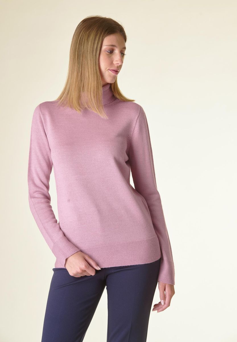 Dolcevita malva bordi alti lavorati-Angelico