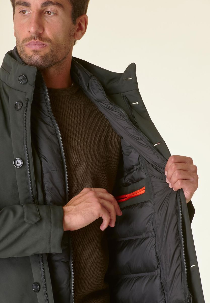 Cappotto verdone tecnico impermeabile