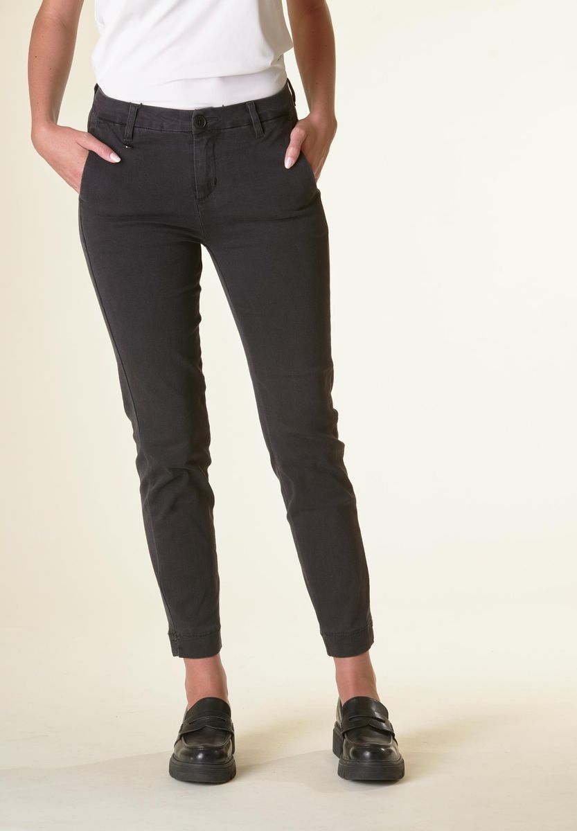Jeans nero sigaretta tasche america