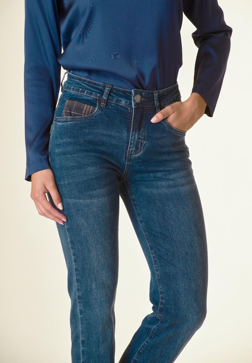 Jeans risvolto Galles