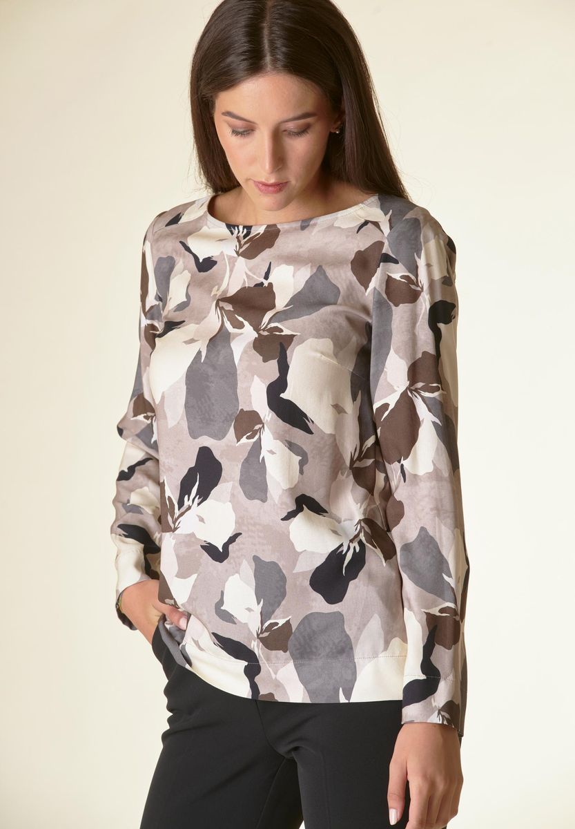 Blusa grigio store perla