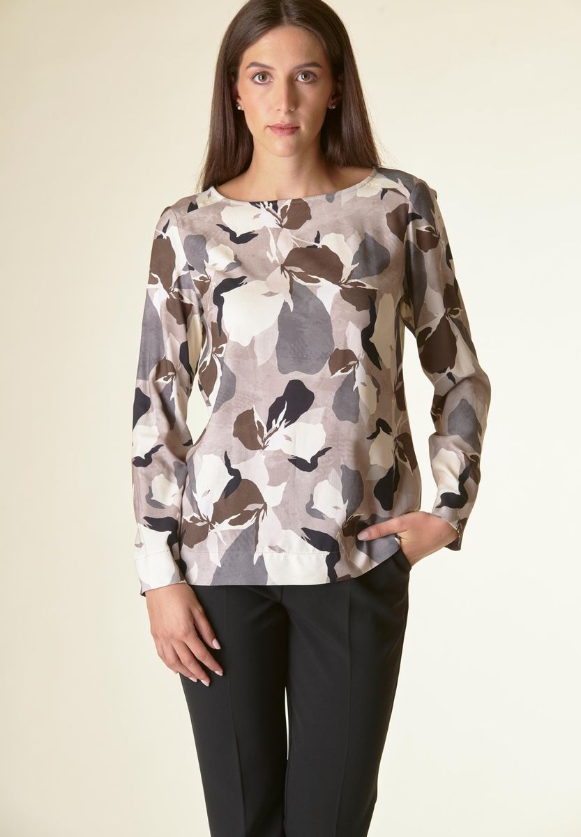 Blusa hot sale grigio perla