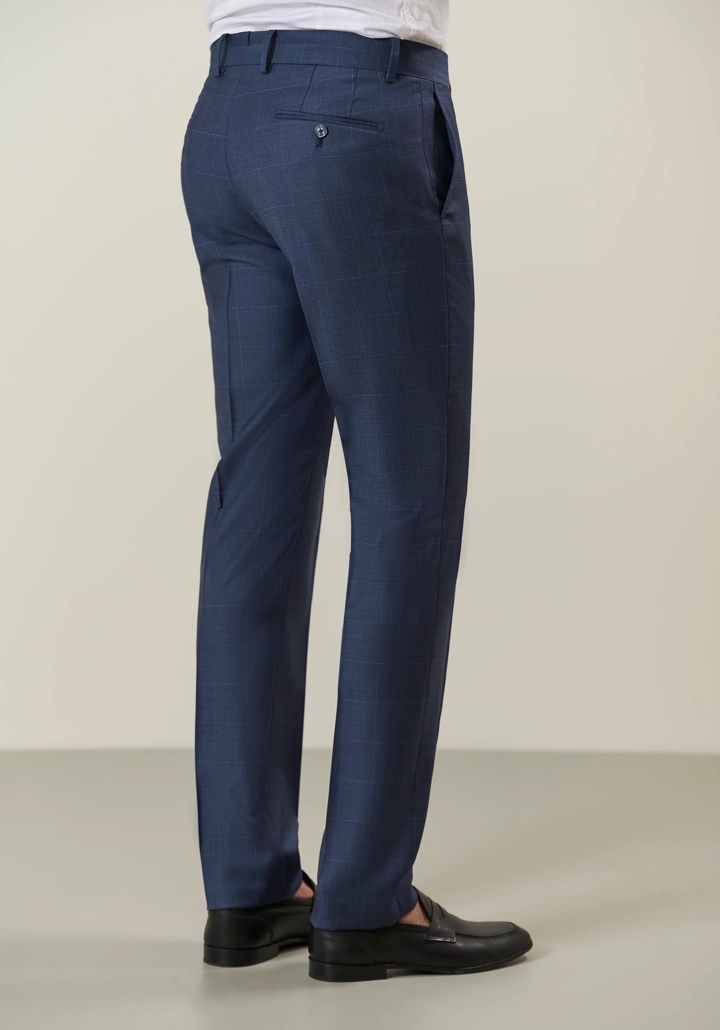 Kariertes Kleid - Blau Angelico 8