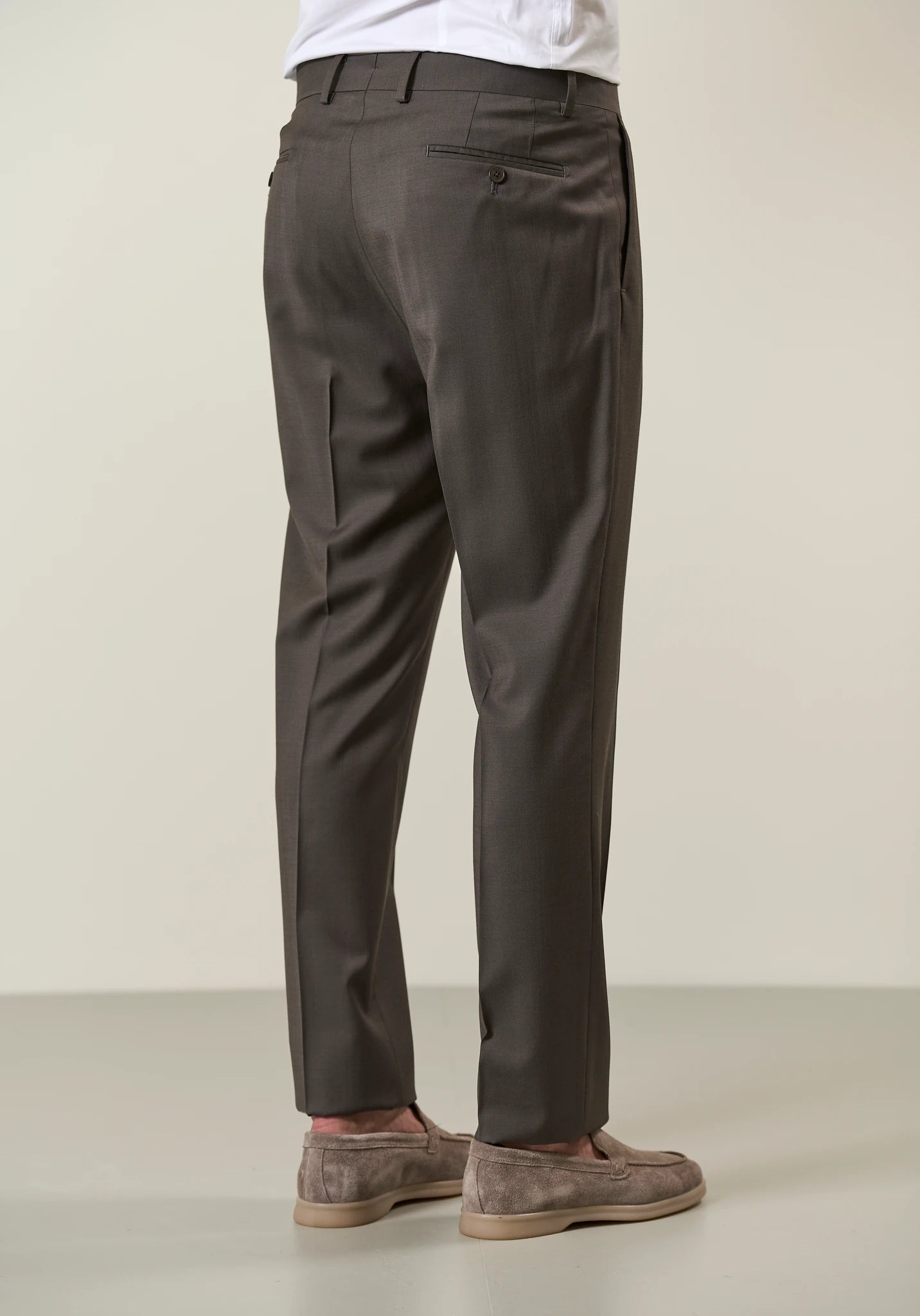 Abito marrone doppiopetto lana 110's custom fit Angelico 8