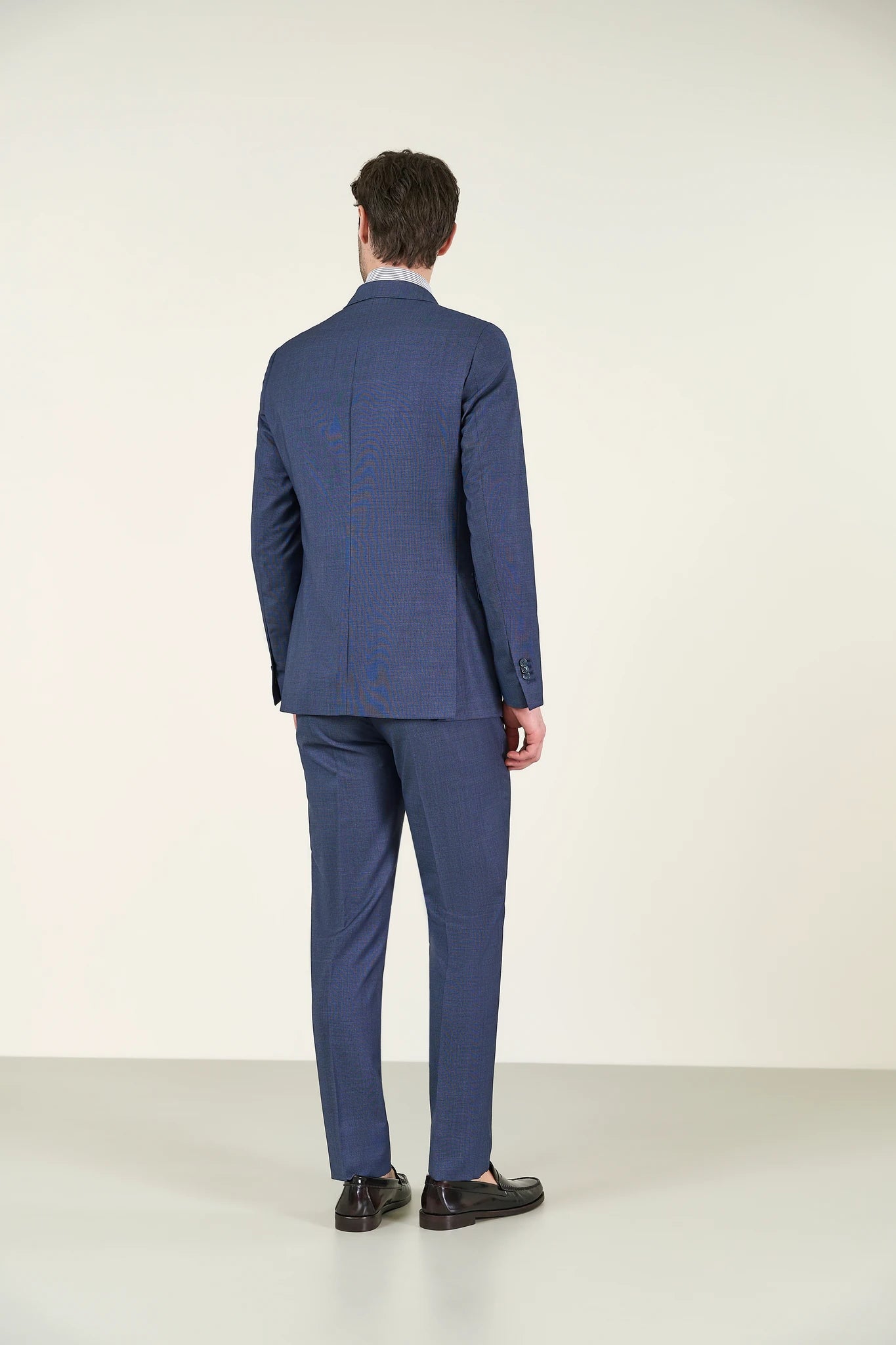 Long Micro-Pattern Dress - Blue Angelico 8