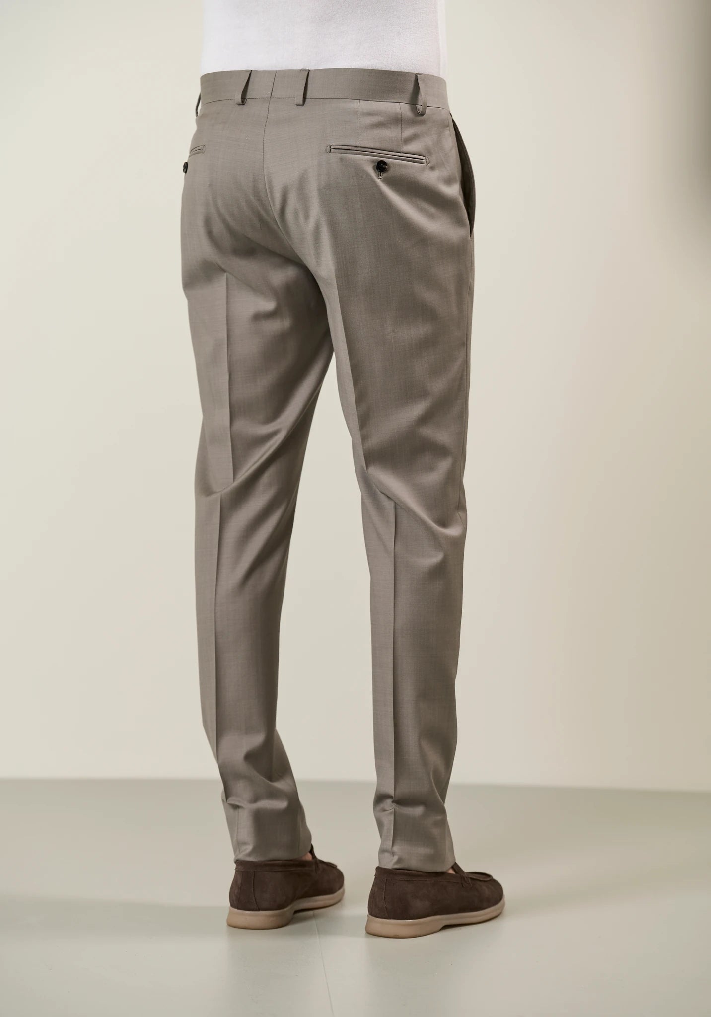 Abito beige sallia lana 110's custom fit Angelico 8