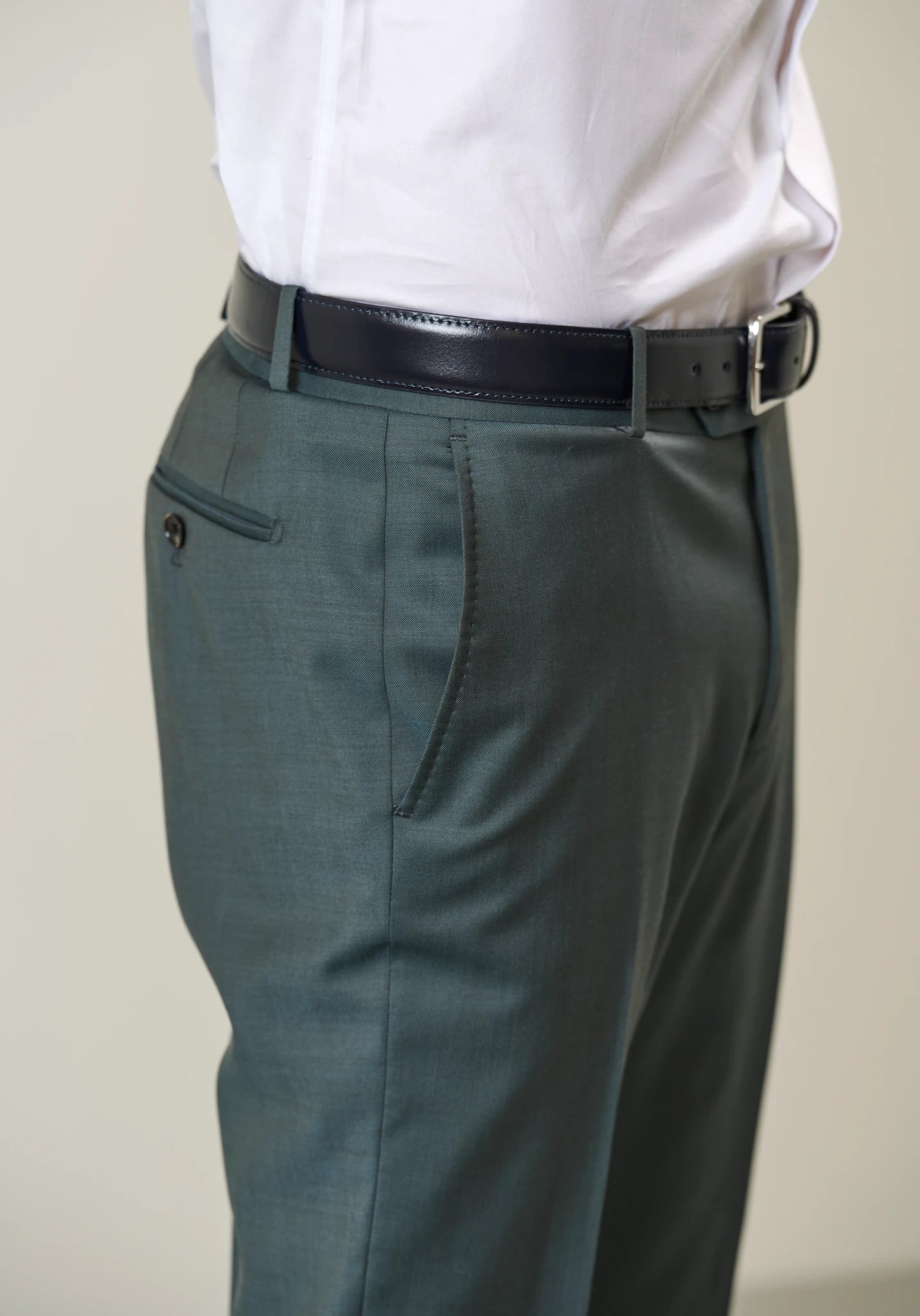 Abito verde sallia lana 110's custom fit Angelico 9