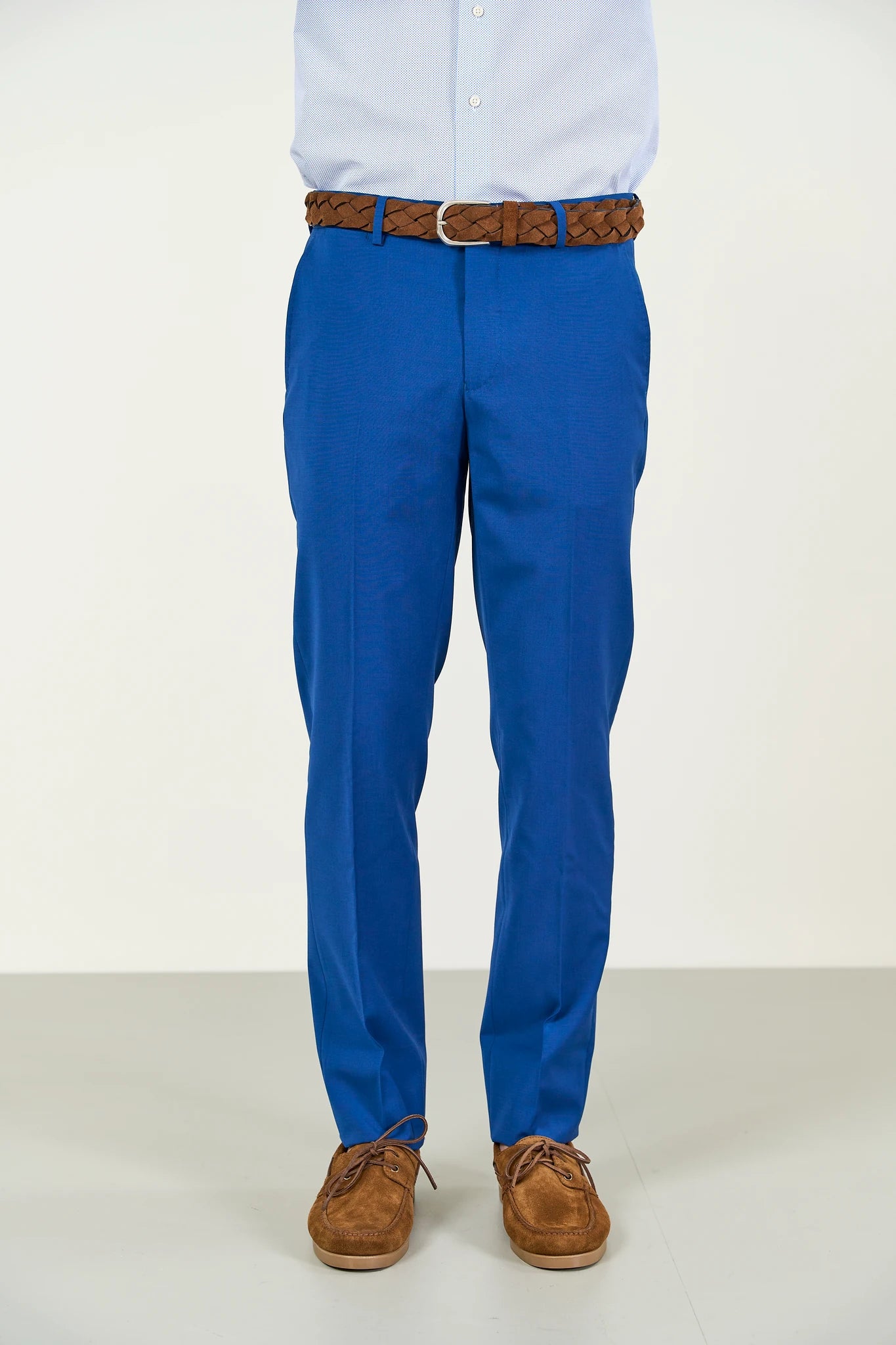 Abito bluette tela lana stretch custom fit Angelico 7