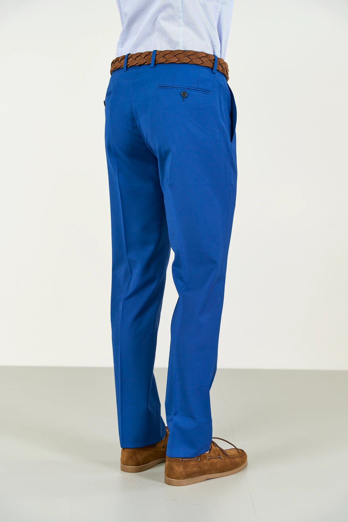 Abito bluette tela lana stretch custom fit Angelico 9