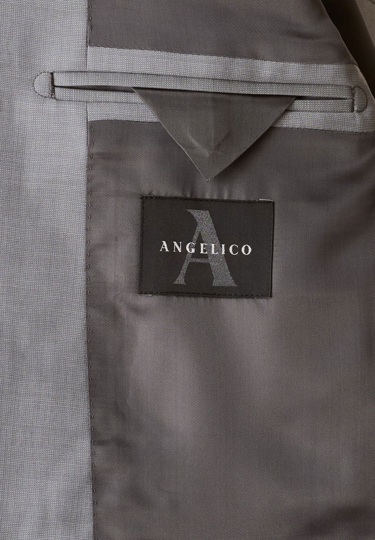 Abito grigio chiaro microstruttura custom fit-Angelico
