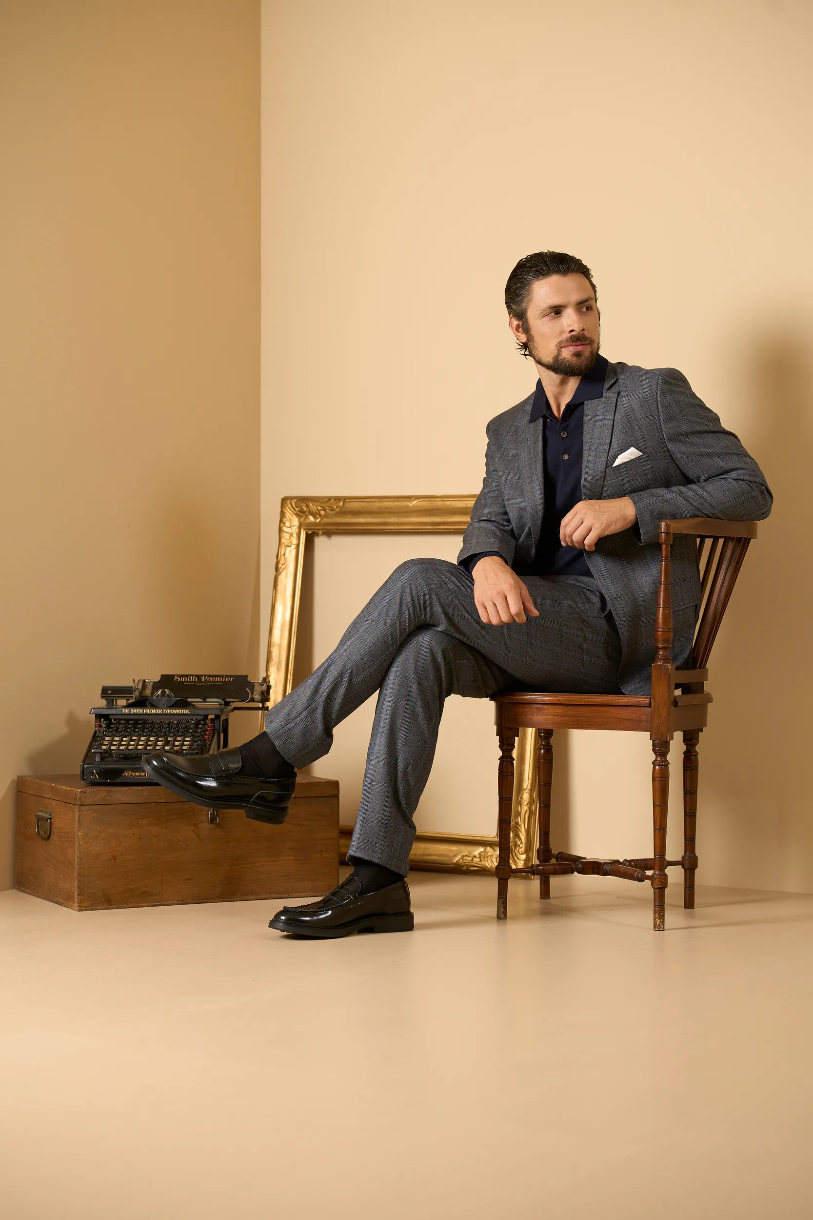Prince of Wales Suit - Grey Angelico 4