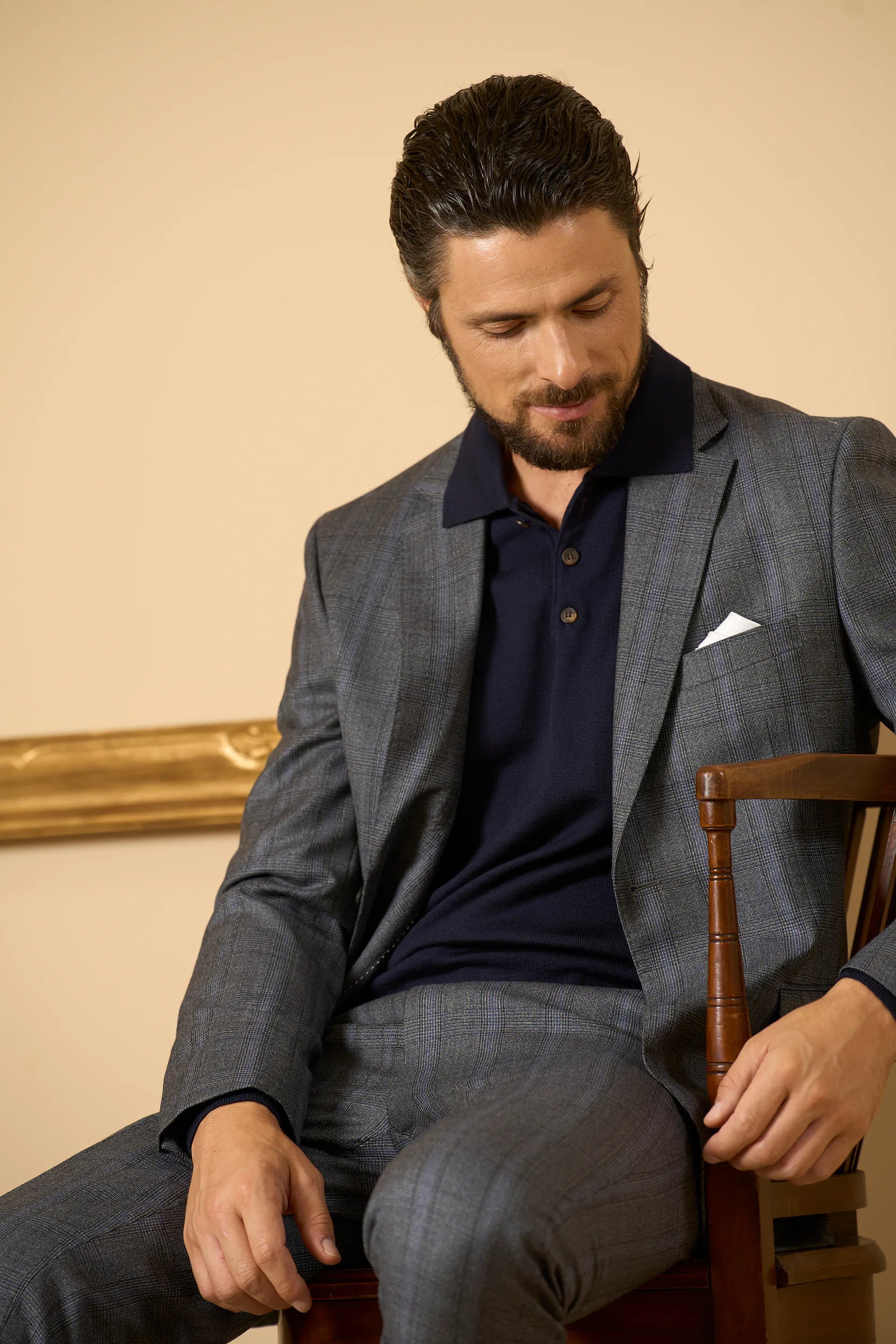 Prince of Wales Suit - Grey Angelico 1