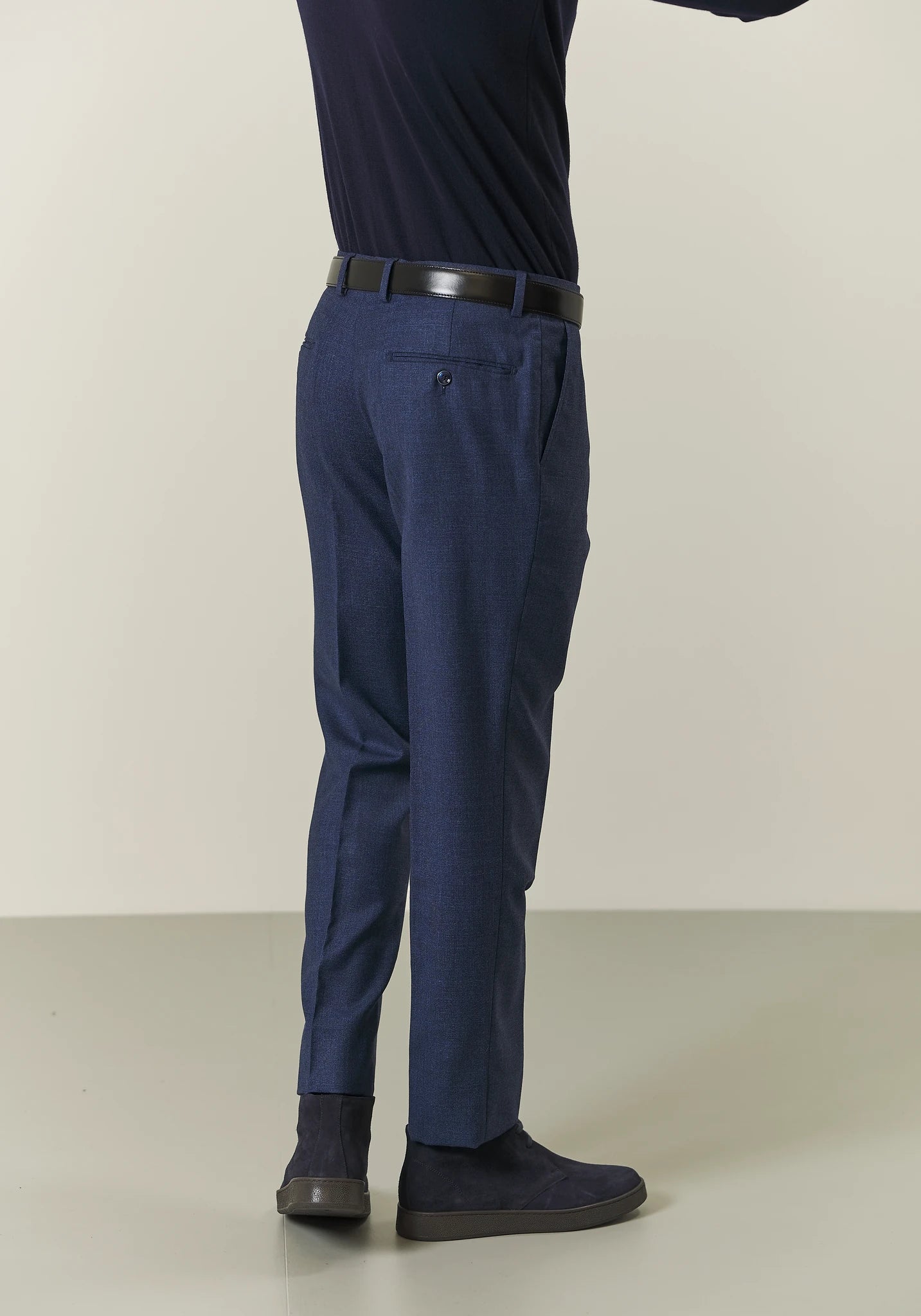 Abito avio lana microdisegno custom fit