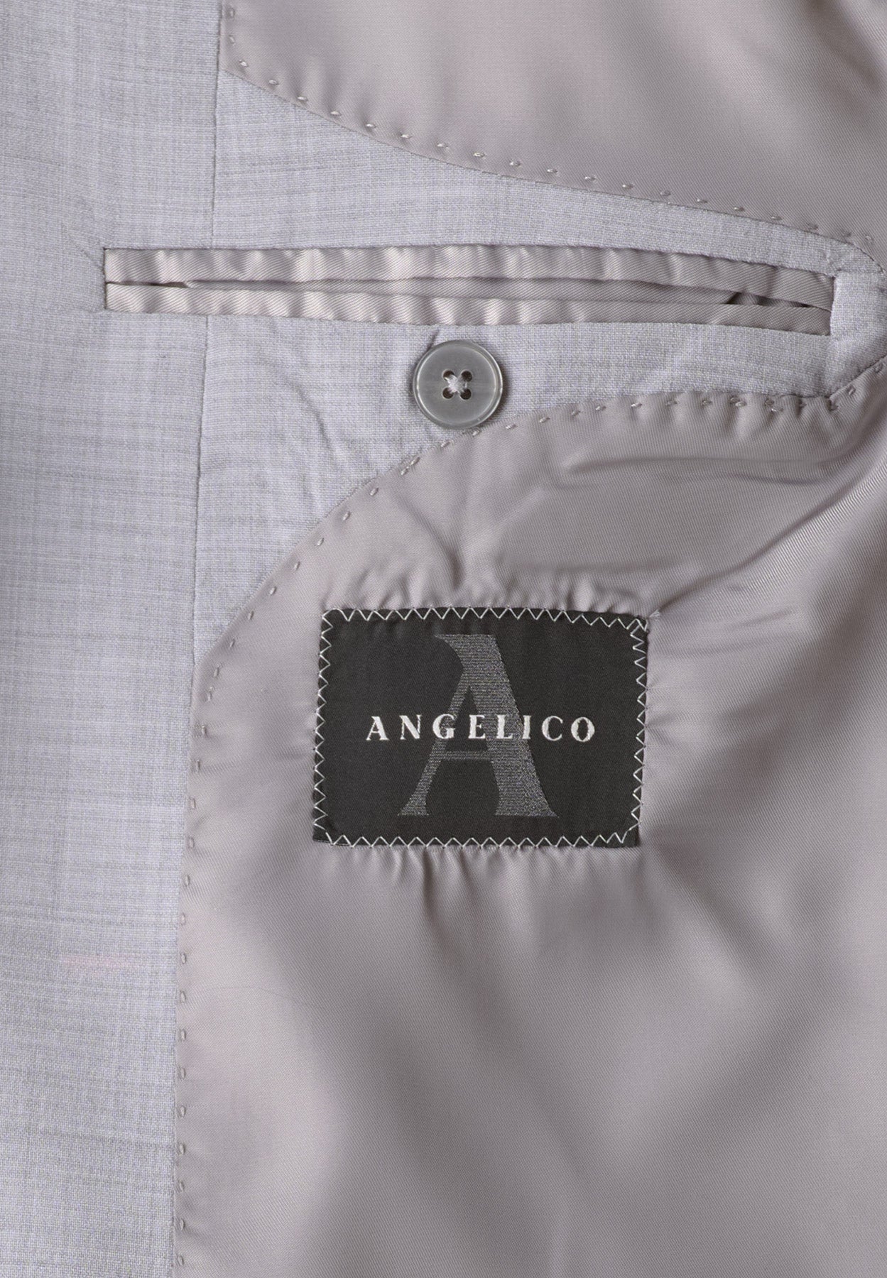 Abito grigio chiaro tela lana stretch custom fit-Angelico