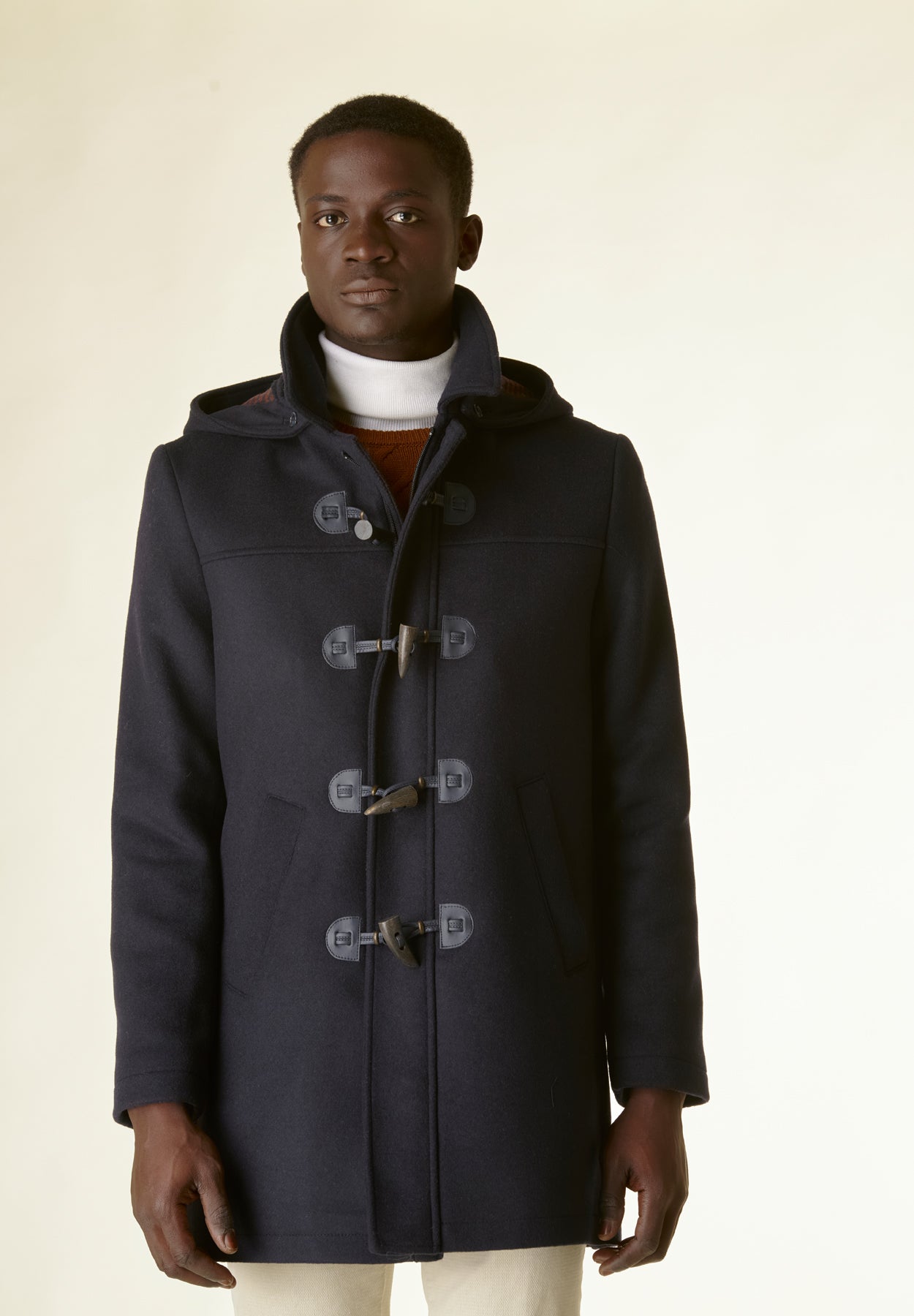 Angelico Montgomery blu misto lana Qualità Abbigliamento